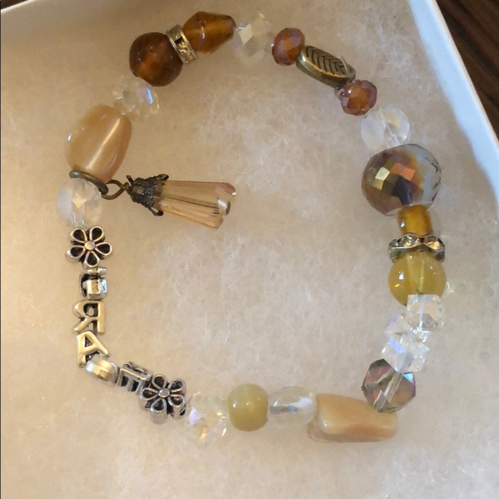 Hand beaded bracelet